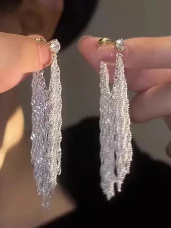 ブライダルイヤリング レディース メタルピアス ブライダルジュエリー