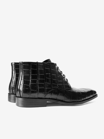 メンズ チャッカブーツ 本革 レースアップ ショートアンクルブーツ