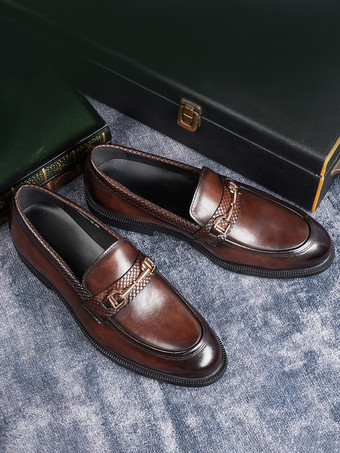 メンズ ホースビットローファー 本革 スリッポン ビジネス ドレスシューズ