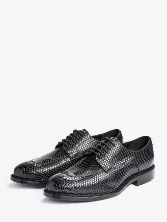 Chaussures Homme Plilima - Cuir Synthétique - Style Derby Brogue - Pour Costume, Bureau, Mariage - Semelle Caoutchouc