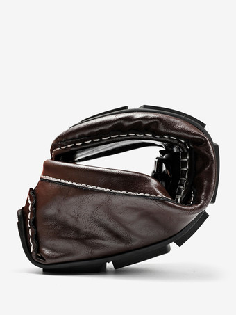 メンズ ホースビットローファー レザー スリッポン デッキシューズ