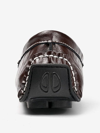 メンズ ホースビットローファー レザー スリッポン デッキシューズ