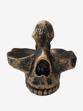 ハロウィン スカル メガネスタンド デスクオーガナイザー 樹脂製 ホームオフィス デコレーション