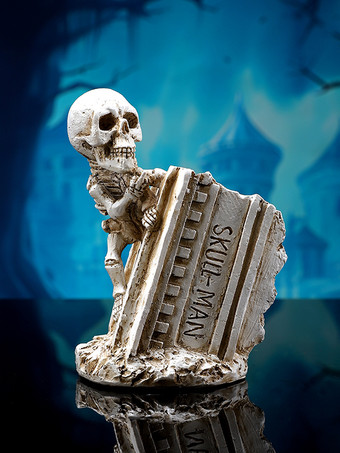 ハロウィン スカル ペンホルダー 樹脂製 デスクトップデコレーション