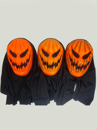 ハロウィン フルフェイスマスク パンプキンスケルトン ヘッドカバー 怖いコスチュームアクセサリー