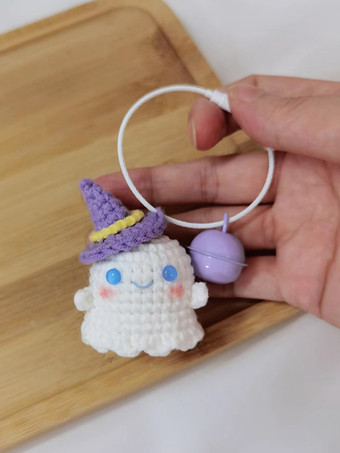 ハロウィン 手編み ゴーストドール 3ピーススーツ かわいいバックパックチャームギフト