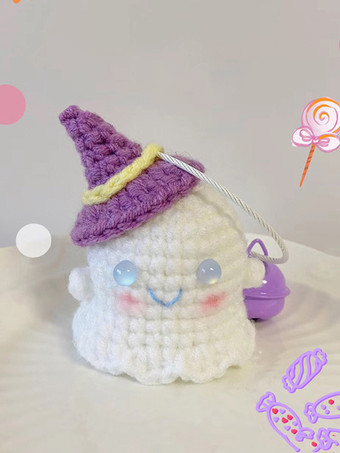 ハロウィン 手編み ゴーストドール 3ピーススーツ かわいいバックパックチャームギフト