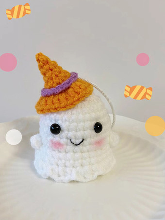 ハロウィン 手編み ゴーストドール 3ピーススーツ かわいいバックパックチャームギフト