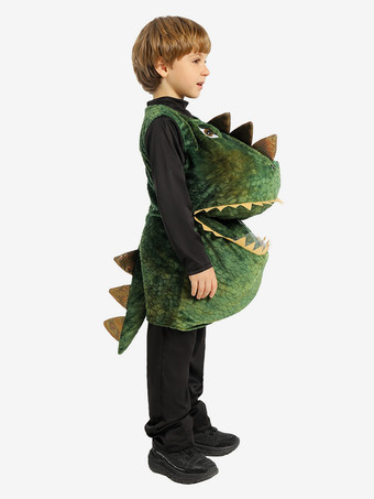 ハロウィン 子供用 恐竜コスチューム 全身恐竜ジャンプスーツ 3D 背骨と尻尾付き