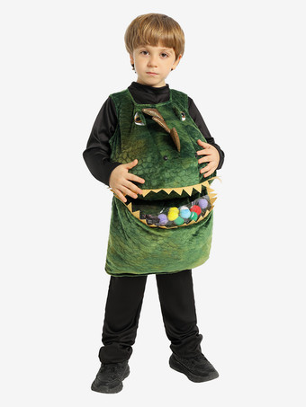 ハロウィン 子供用 恐竜コスチューム 全身恐竜ジャンプスーツ 3D 背骨と尻尾付き