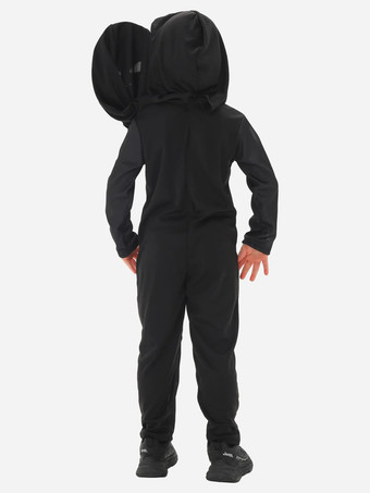 ハロウィン スケルトン コスチューム 子供用 ツインヘッドマスク＆ジャンプスーツ ステージパフォーマンス衣装