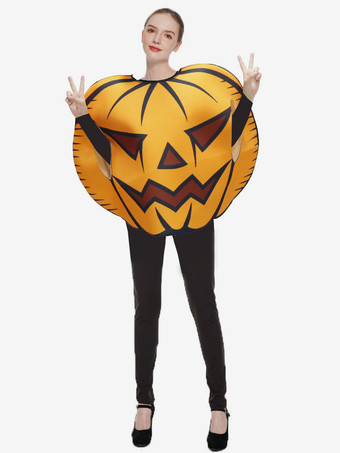 ハロウィンかぼちゃキャラクターコスチューム ステージパフォーマンス衣装 大人用