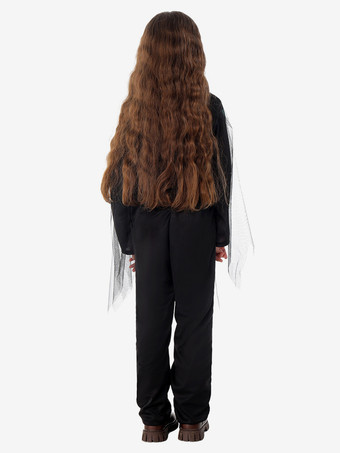 ハロウィン スケルトン コスチューム 子供用 全身ジャンプスーツ 3D ボーンプリント