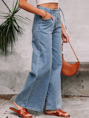 2025年秋冬 ドローストリングウエストのヴィンテージワイドレッグジーンズ