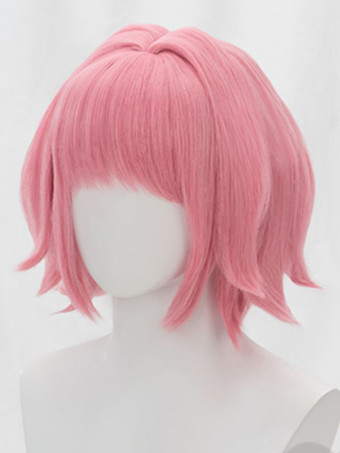 Perruque Lolita douce en fibre résistante à la chaleur accessoires Lolita roses