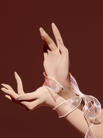 ランジェリーアクセサリー セクシーコスチューム ナイトアウト ラベンダー ライクラスパンデックス グローブ アクリルファイバー 無地グローブ