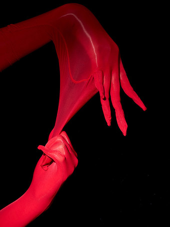 ランジェリーアクセサリー セクシーコスチューム ナイトアウト ラベンダー ライクラスパンデックス グローブ アクリルファイバー 無地グローブ