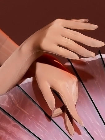 ランジェリーアクセサリー セクシーコスチューム ナイトアウト ラベンダー ライクラスパンデックス グローブ アクリルファイバー 無地グローブ