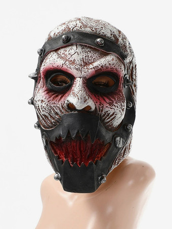 ハロウィン ラテックス スカル ウォリアー マスク リアル フルヘッドカバー ホラー コスチューム アクセサリー