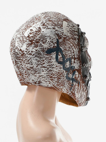 ハロウィン ラテックス スカル ウォリアー マスク リアル フルヘッドカバー ホラー コスチューム アクセサリー