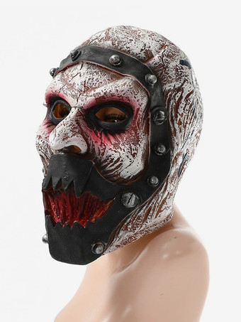 ハロウィン ラテックス スカル ウォリアー マスク リアル フルヘッドカバー ホラー コスチューム アクセサリー