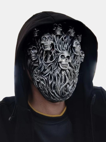 ダークグレー ハロウィン スチームパンク スカル ガスマスク ホラー クトゥルフ マスク