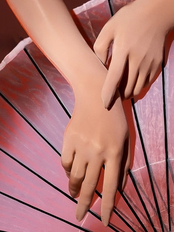 ブラウン ランジェリーアクセサリー セクシーコスチューム ナイトアウト ラベンダー ライクラスパンデックス グローブ アクリルファイバー 無地グローブ