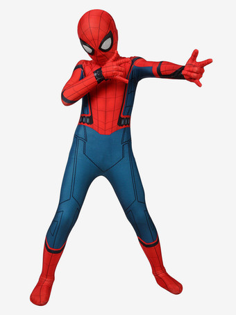 マーベルコミックスパイダーマンホームカミングキッドコスプレコスチュームライクラスパンデックスジャンプスーツ