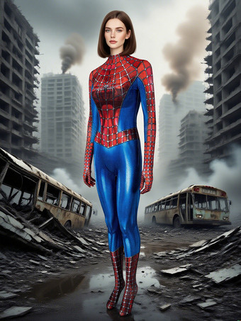 女性スパイダーマンコスチュームトゥアレッドスーパーヒーローライクラスパンデックスジャンプスーツキャットスーツ全身タイツ