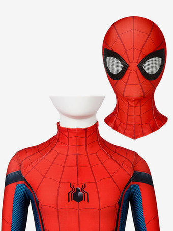 マーベルコミックスパイダーマンホームカミングキッドコスプレコスチュームライクラスパンデックスジャンプスーツ