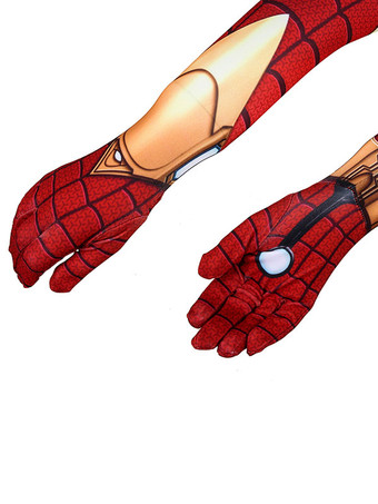 スパイダーマンホームカミングアイアンスパイダーキッズコスプレレッドライクラスパンデックスマーベルコミックコスプレコスチューム