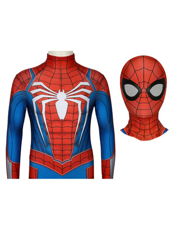 スパイダーマンキッズコスプレジャンプスーツマーベル2018PS4ゲームコスプレコスチューム