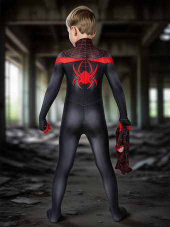マーベルコミックスキッズ PS5 2026 スパイダーマン マイルズ モラレス 全身タイツ ジャンプスーツ コスプレ衣装