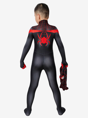 マーベルコミックスキッズ PS5 2026 スパイダーマン マイルズ モラレス 全身タイツ ジャンプスーツ コスプレ衣装