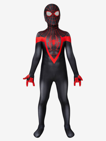 マーベルコミックスキッズ PS5 2026 スパイダーマン マイルズ モラレス 全身タイツ ジャンプスーツ コスプレ衣装