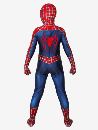 スパイダーマン子供コスプレ赤ジャンプスーツライクラスパンデックスキャットスーツ全身タイツ 2002 マーベル映画スパイダーマン子供のコスプレ衣装