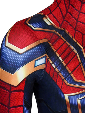 スパイダーマンホームカミングアイアンスパイダーキッズコスプレレッドライクラスパンデックスマーベルコミックコスプレコスチューム