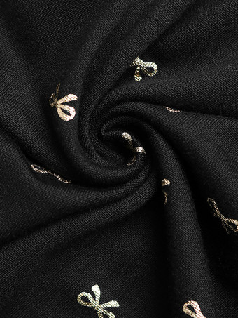 2025年秋冬、Vネックと長袖のバタフライプリントマキシスリットドレス