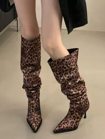 Stivaletti Tacchi Fino Al Ginocchio Stivali Alti Fino Al Ginocchio