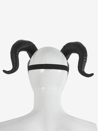 ハロウィン ハーフフェイスマスク ホワイトデーモン コスチュームアクセサリー パーティー ロールプレイ小道具