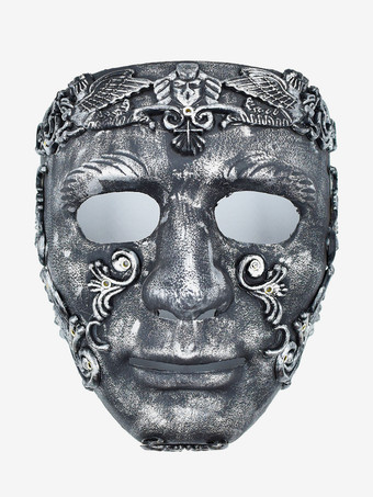 ハロウィン 古代ローマ剣闘士マスク ブロンズ フルフェイスヘルメット 歴史再現小道具