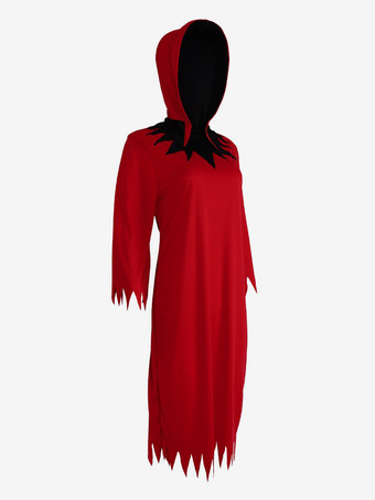 ハロウィン クリムゾンデーモンコスチュームセット フード付き死神ローブ