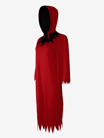 ハロウィン クリムゾンデーモンコスチュームセット フード付き死神ローブ