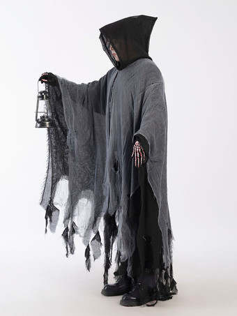 ハロウィンのぼろぼろのゴーストケープの怖いコスチューム