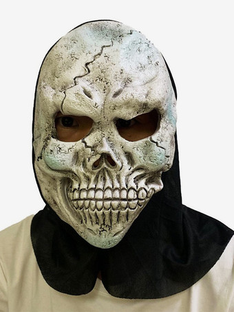 ブラック ハロウィンホラーマスク 黒布ゴーストフード 恐ろしいコスチュームアクセサリー ハロウィンいたずら用