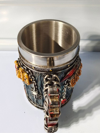 ハロウィンスカルビールジョッキゴシックノベルティマグステンレススチールタンブラー