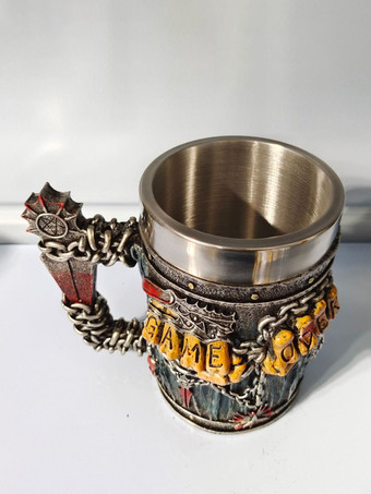 ハロウィンスカルビールジョッキゴシックノベルティマグステンレススチールタンブラー