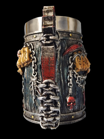 ハロウィンスカルビールジョッキゴシックノベルティマグステンレススチールタンブラー