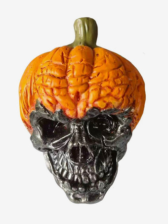 ハロウィン 不吉なカボチャの頭蓋骨 装飾 樹脂製 工芸品 4個パック 屋外用ガーデンステークス 芝生のお化け屋敷用