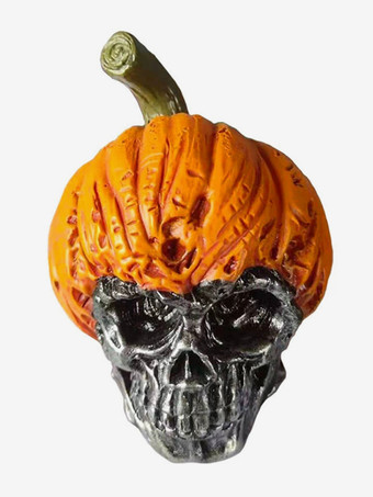 ハロウィン 不吉なカボチャの頭蓋骨 装飾 樹脂製 工芸品 4個パック 屋外用ガーデンステークス 芝生のお化け屋敷用